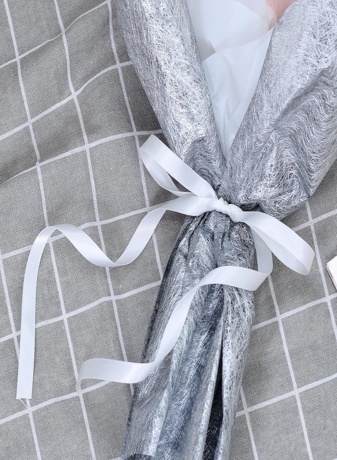 Ribest Black and White Double Faced Satin Ribbon, 3/8 Inch Decorative Ribbon Black for Gift Wrapping Crafts Hair Bows Sewing Wedding Birthday, 2 Rolls Total 20 Yards - Image 5